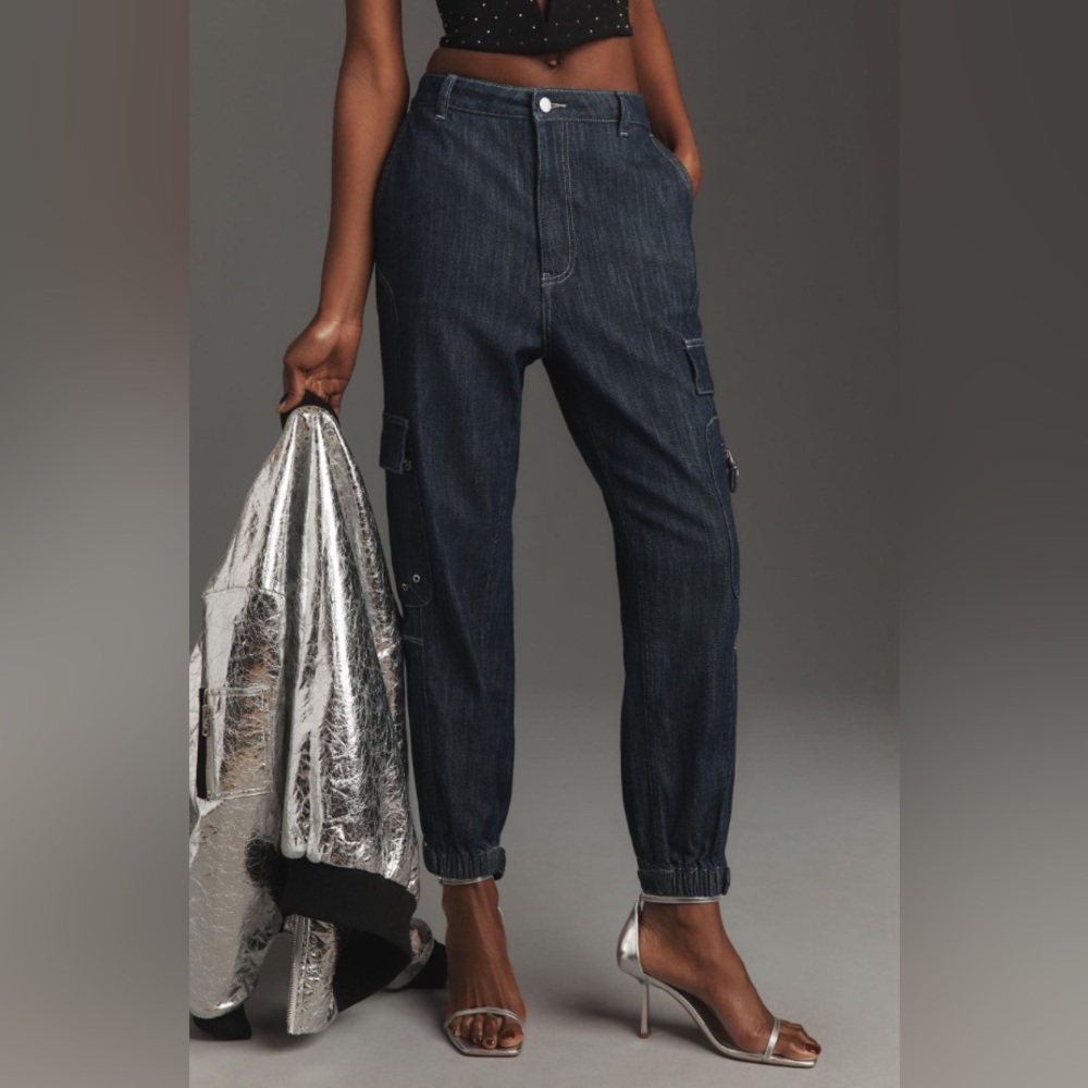 Anthropologie Pilcro Seamed Sport Cargo Jean  NWT